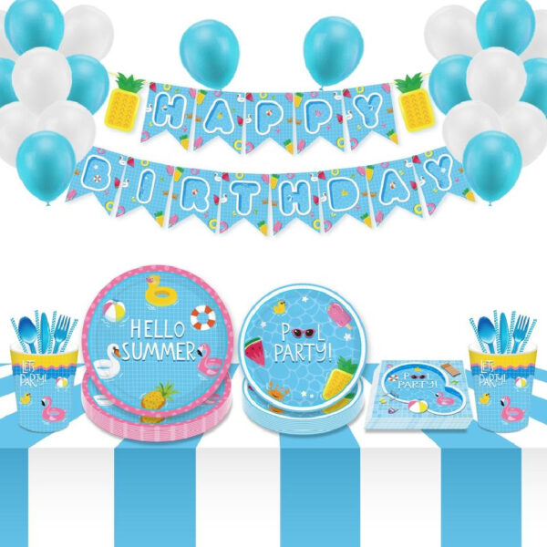 Hello Summer Pool Party Tableware Set - Image 6