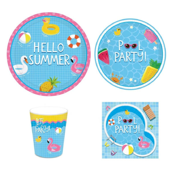 Hello Summer Pool Party Tableware Set