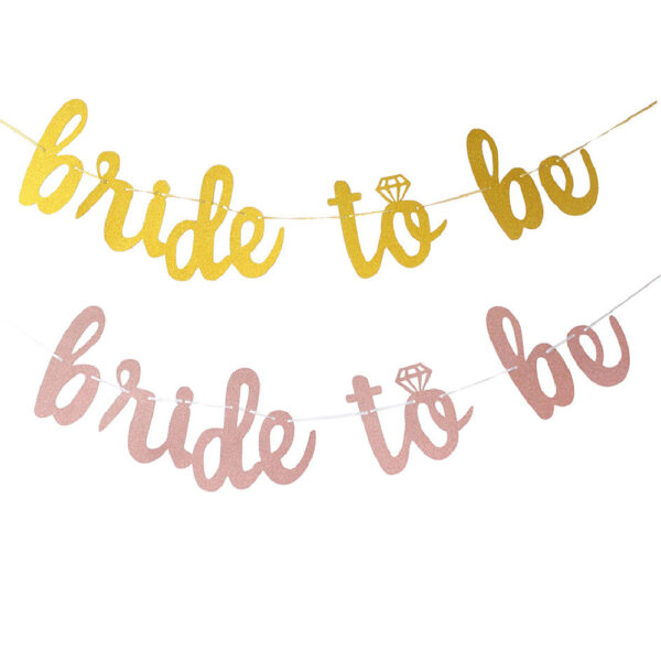 Glittering Bride to be Banner