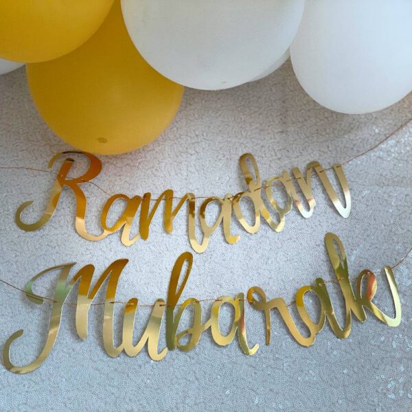 Ramadan Mubarak Gold Banner - Image 3