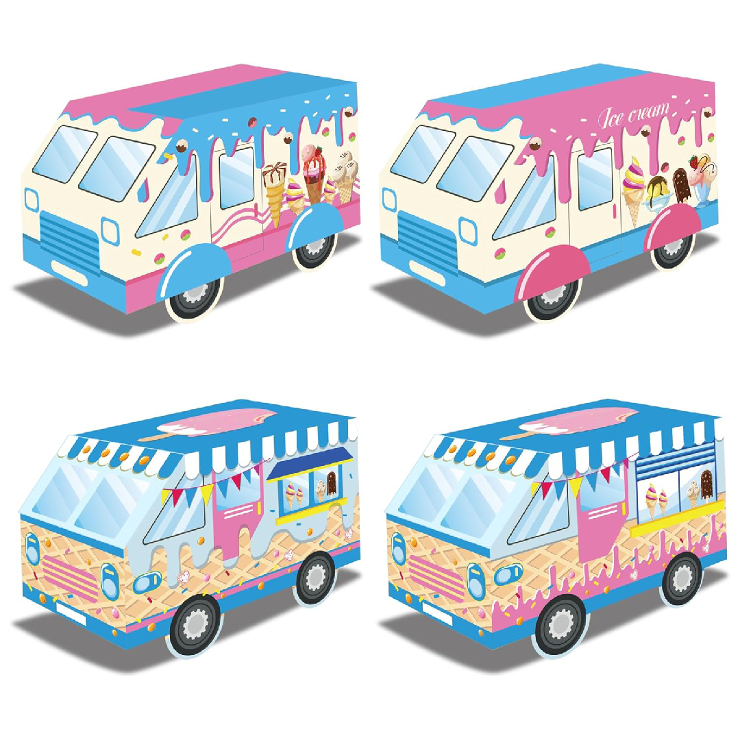 Ice Cream Party Paper Boxes