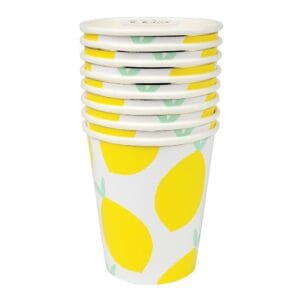 Lemon Themed Cups