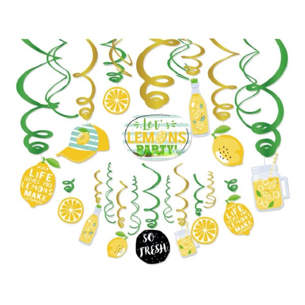 Lemon themed Photo booth party props - Image 2