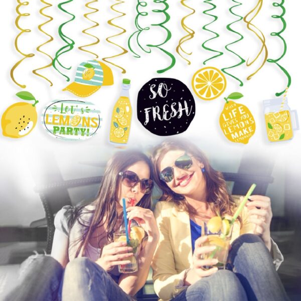 Lemon themed Photo booth party props - Image 4