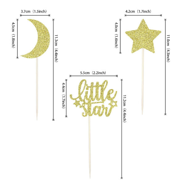 Little Star Cupcake Toppers - Image 2