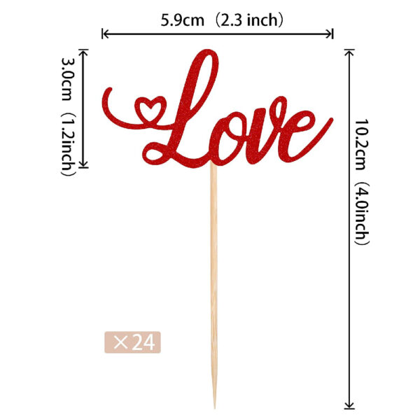 Love Cupcake Toppers - Image 2