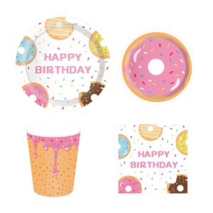 Donut Party Tableware Set for 8