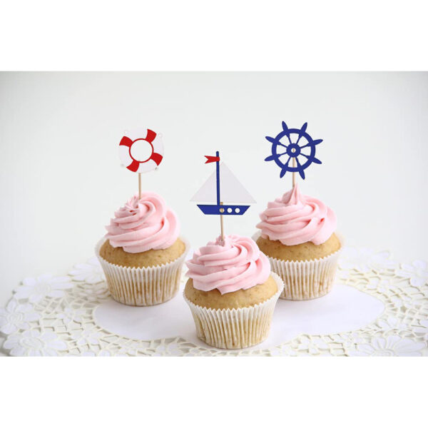Nautical Cupcake Toppers - Image 3