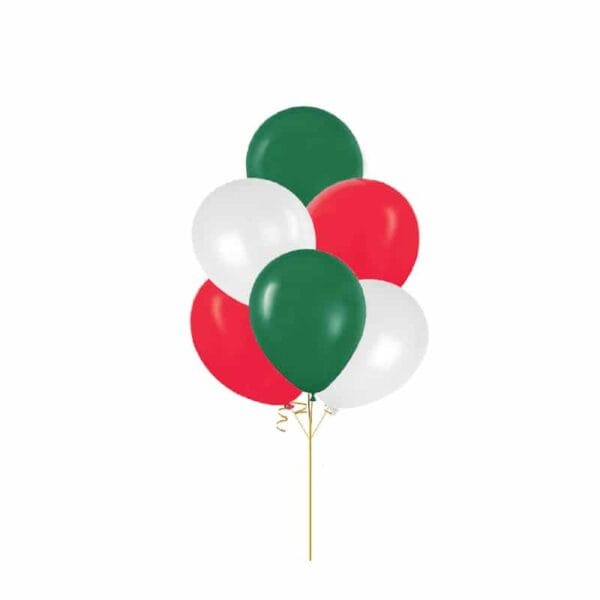 Christmas Balloon Pack - Red, White and Green