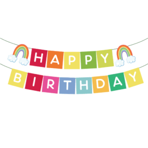 Rainbow Birthday Banner