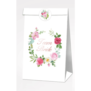 Team bride bachelorette party favor bags Pack of 12
