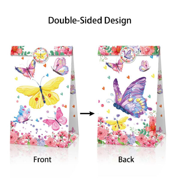Pastel Butterfly Party Favor Bags - Image 3
