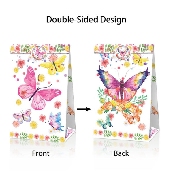 Pastel Butterfly Party Favor Bags - Image 2