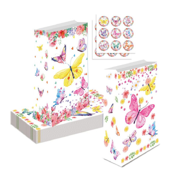 Pastel Butterfly Party Favor Bags - Image 4