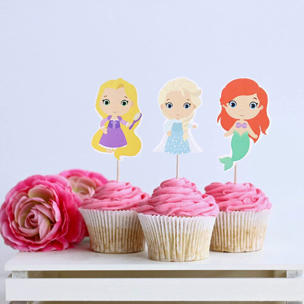 Princess Cupcake Toppers - Image 4