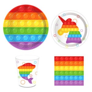 Push Pop it Party Tableware Set
