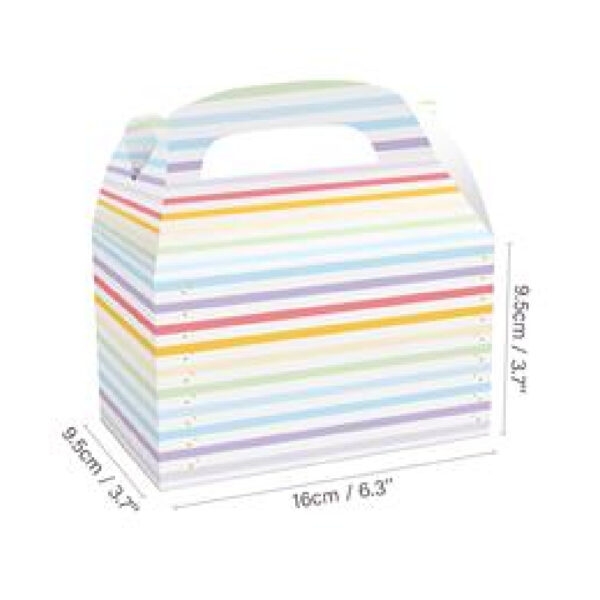 Rainbow and Clouds themed Portable Kraft Paper Gift Box - Image 4