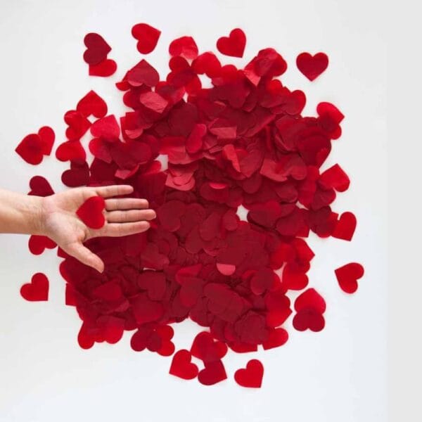 Red Heart Confetti - Image 2