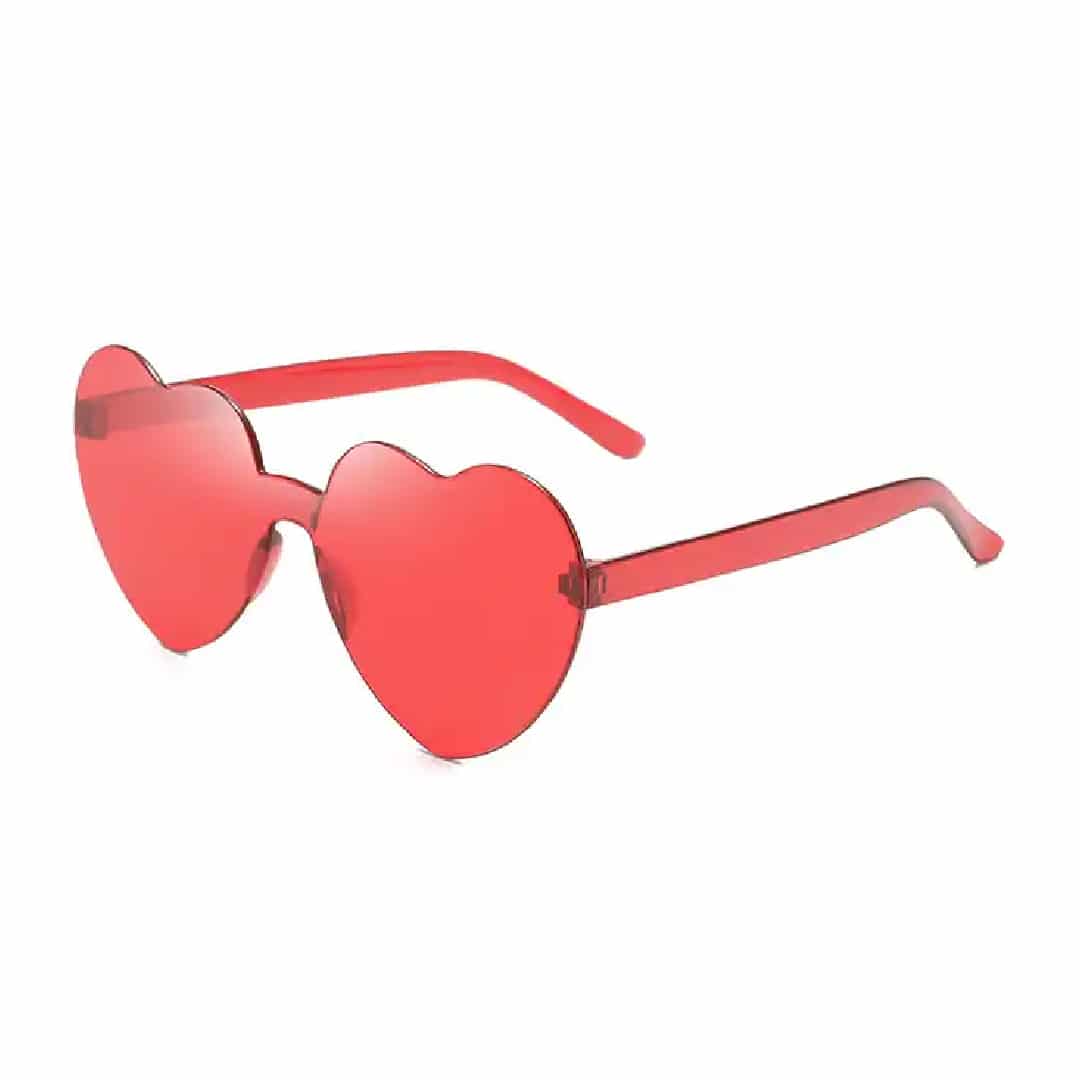 Red Heart Shaped Valentine’s Day Eye Glasses Adult Size