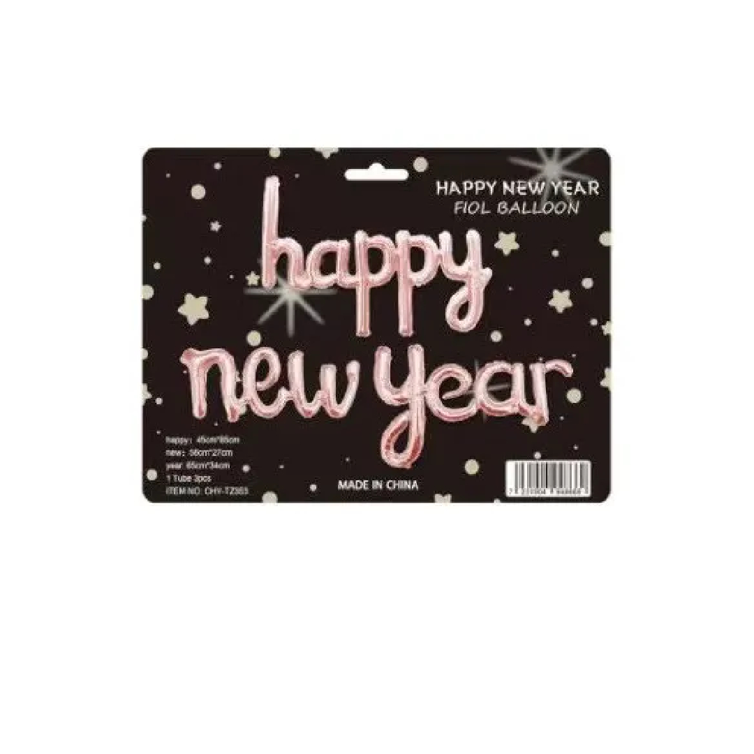 Happy New Year Foil Balloon Banner