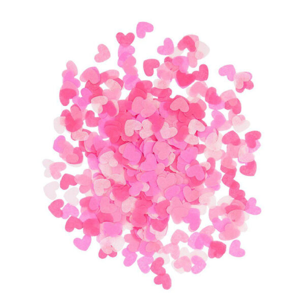 Shades of Pink Heart Confetti