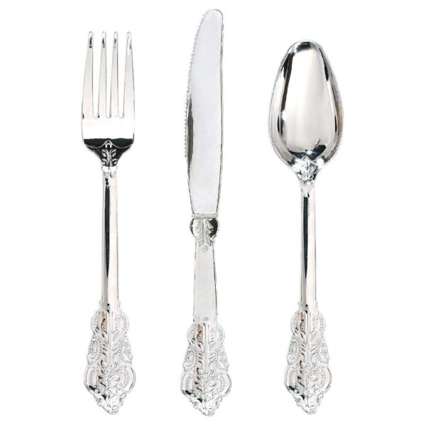 Disposable Vintage Cutlery Set Pack of 3 - Image 3