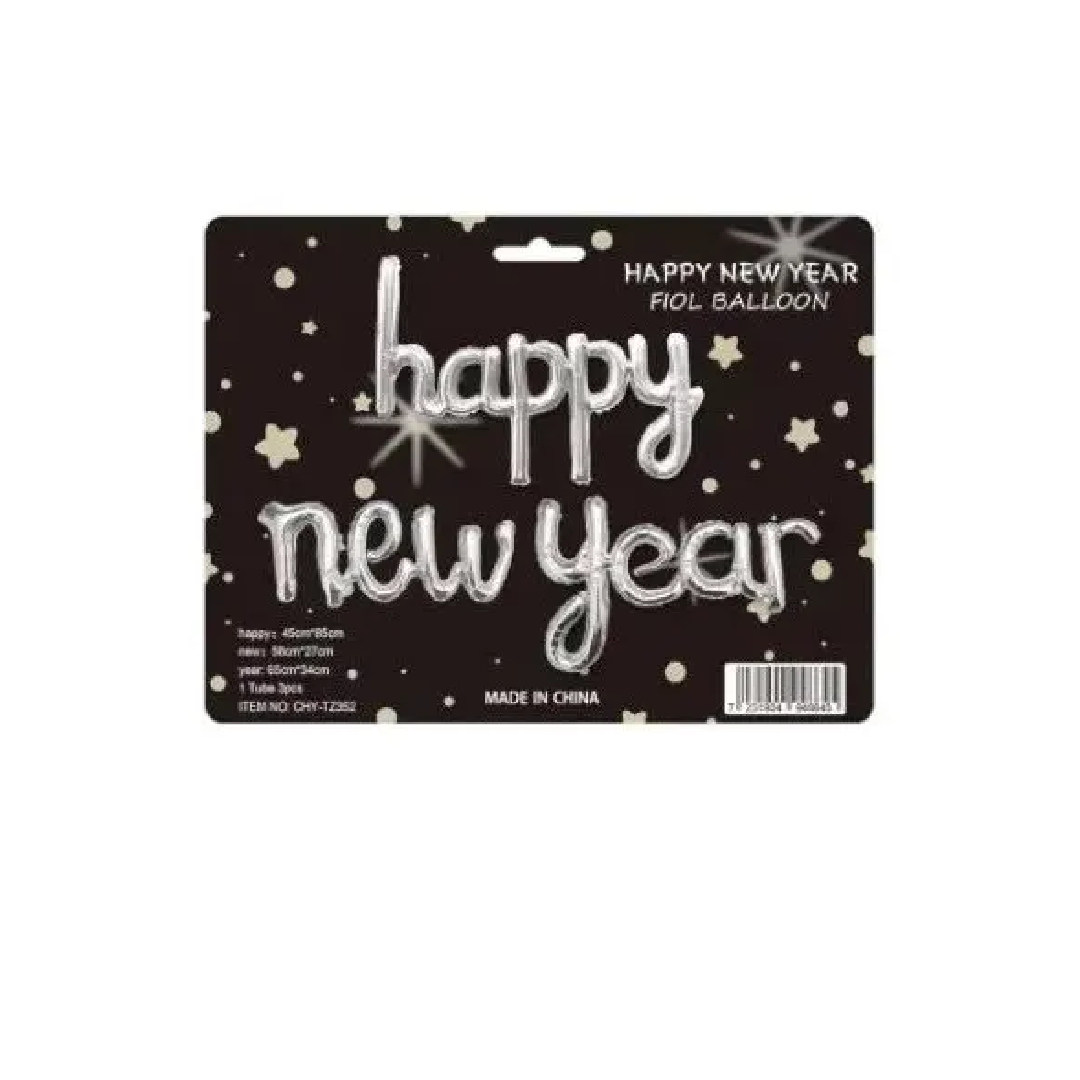 Happy New Year Foil Balloon Banner