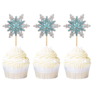 Snowflake Layered Cupcake Toppers