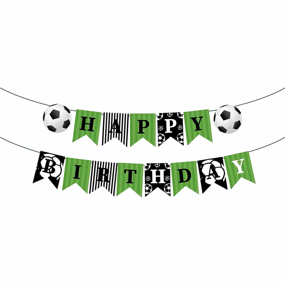 Soccer Happy Birthday Banner