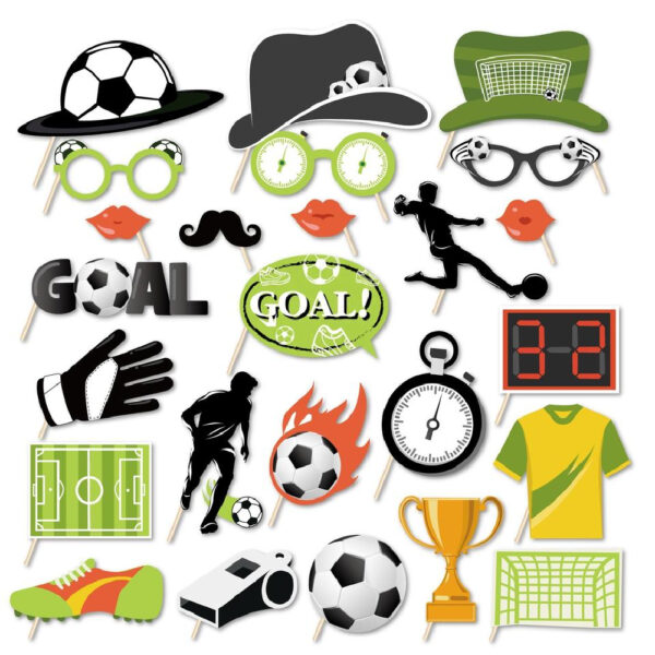 Soccer Photo Booth Props