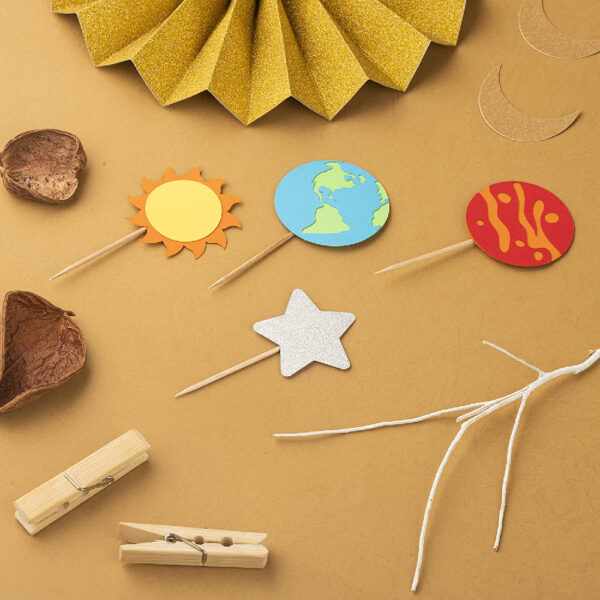 Space Layered Cupcake Toppers - Image 2