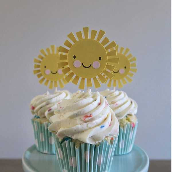 Sunshine Cupcake Toppers - Image 2