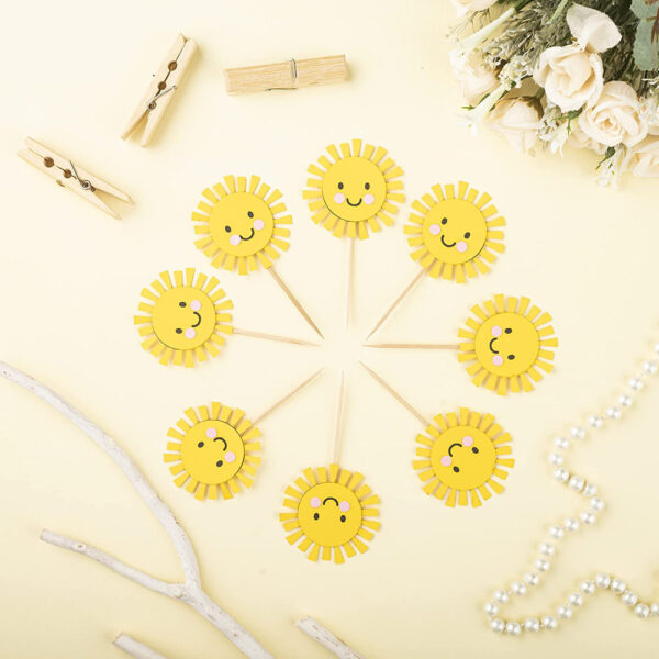 Sunshine Cupcake Toppers - Image 4