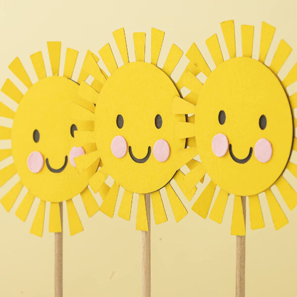 Sunshine Cupcake Toppers - Image 6