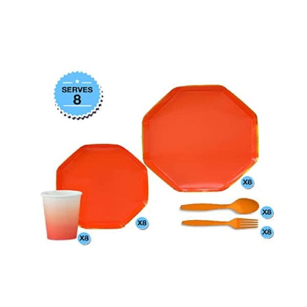 Octagon Party Tableware Set - Image 4