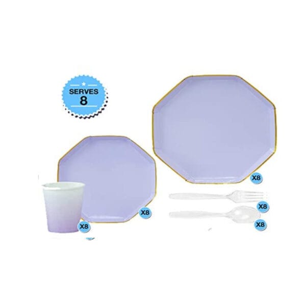 Octagon Party Tableware Set - Image 3