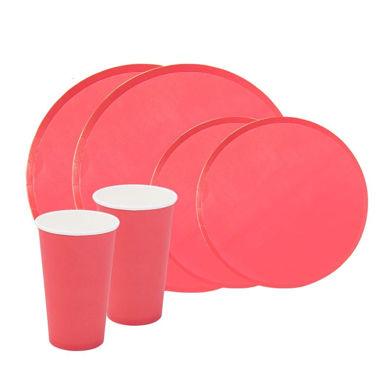 Round Rimmed Tableware Set for 8