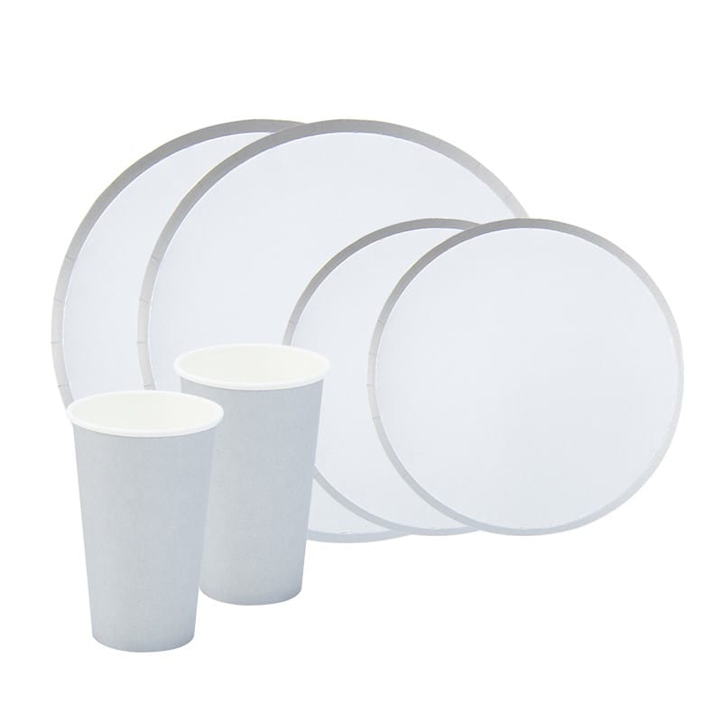 Round Rimmed Tableware Set for 8