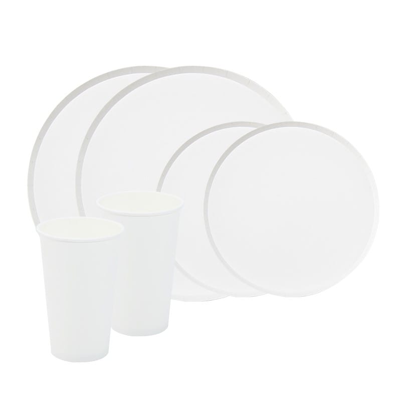 Round Rimmed Tableware Set for 8