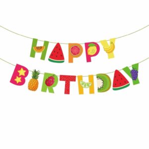 Tutti Frutti Happy Birthday Banner