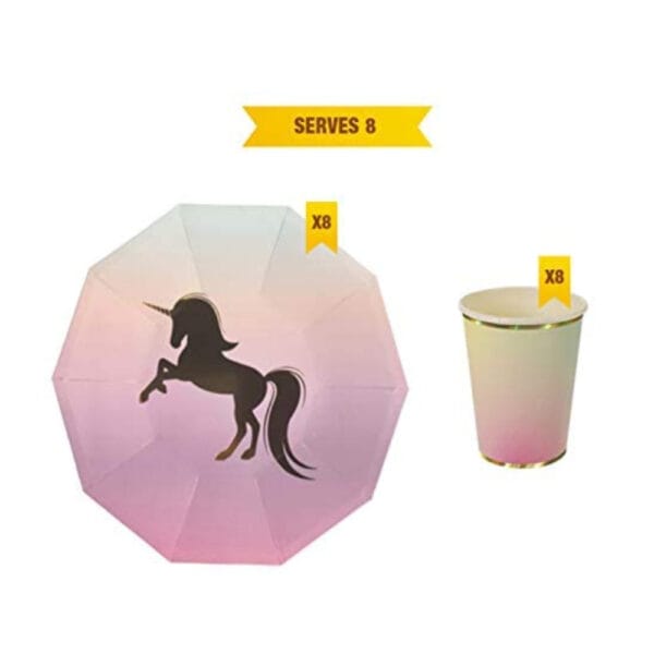 Unicorn Party Tableware Set