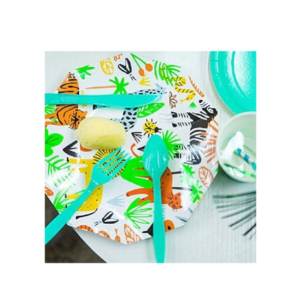 Jungle Animals Themed Party Tableware Set - Image 4