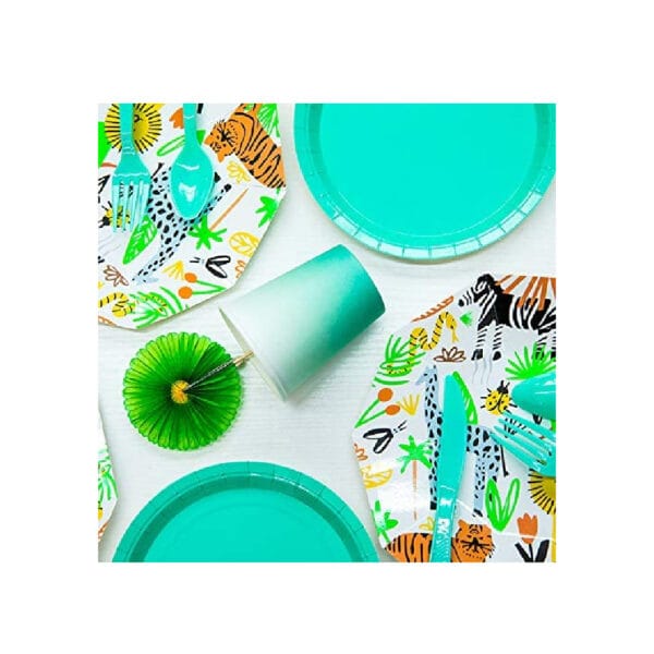 Jungle Animals Themed Party Tableware Set - Image 3