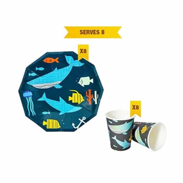 Under the sea Party Tableware Set