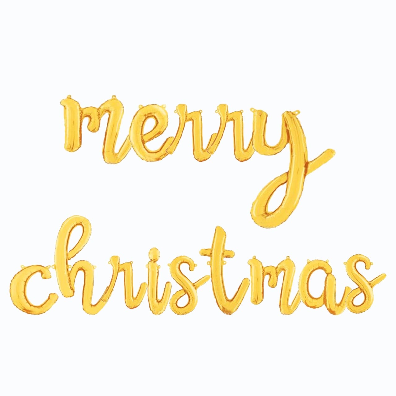 Script Foil Balloons Merry Christmas