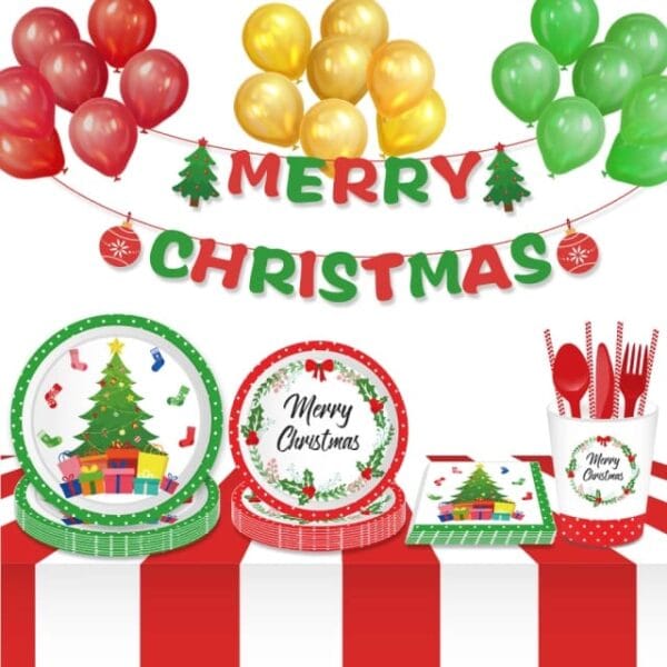 Merry Christmas Party Tableware set - Image 4