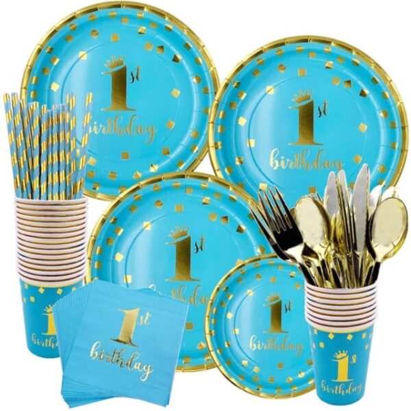 First birthday Party celebration tableware set - Image 2