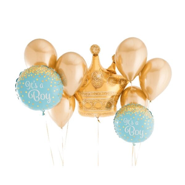 It’s a Boy golden foil balloon Set