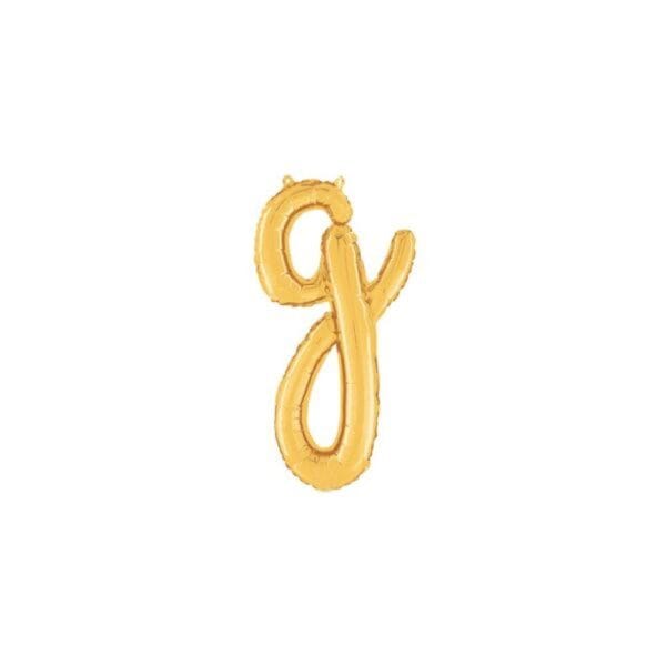 Script Letter Foil Balloons Gold - Image 7