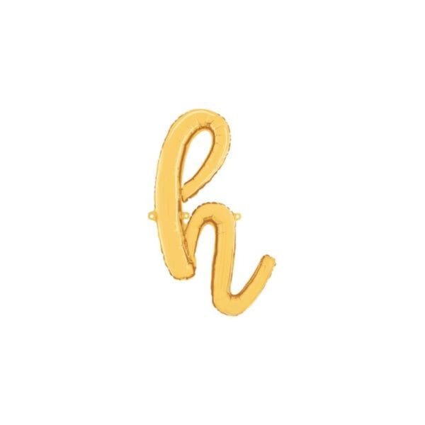 Script Letter Foil Balloons Gold - Image 8